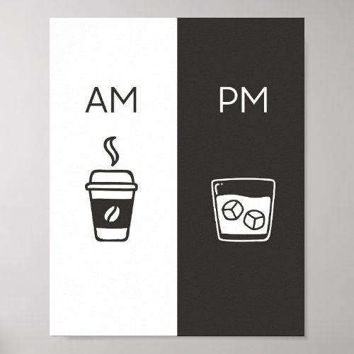 Coffee and Whiskey_ AmPm Poster