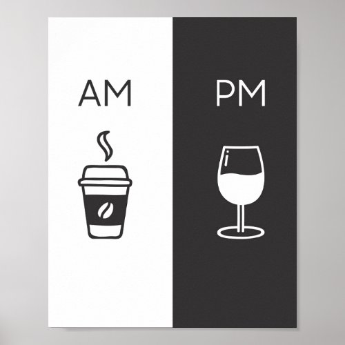Coffee and Wine _ AmPm Poster