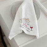 Coffee And Wine Kitchen Towel<br><div class="desc">Give me coffee to change the things I can change and wine to accept the things I can't</div>