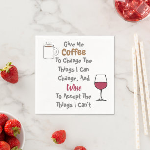Coffee And Wine Napkins