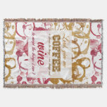 Coffee and Wine Quote blanket