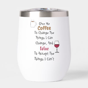 Coffee And Wine Thermal Wine Tumbler
