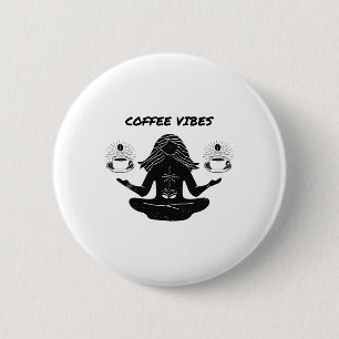 Coffee And Yoga,namaste,cafe Lovers,lounge Vibes,c Button