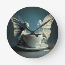 Coffee Angels Artistic Clock
