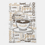 Coffee Around The World Name Towel at Zazzle