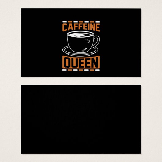 Coffee Art Caffeine Queen (Front & Back)