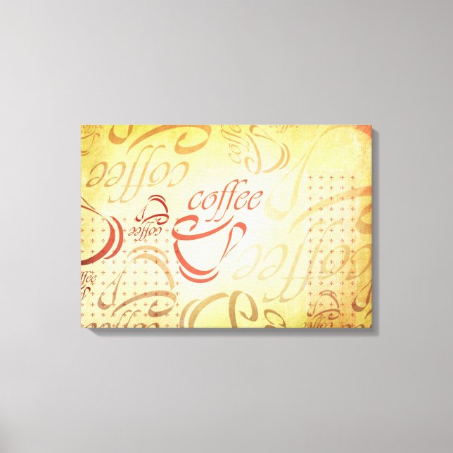 Coffee Art Canvas Print (Front)
