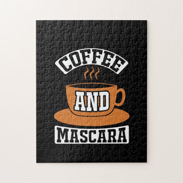 Coffee Art Coffee And Mascara Jigsaw Puzzle (Vertical)