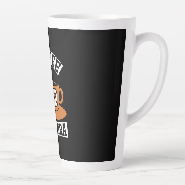 Coffee Art Coffee And Mascara Latte Mug (Right)