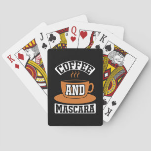 Coffee Art Coffee And Mascara Poker Cards