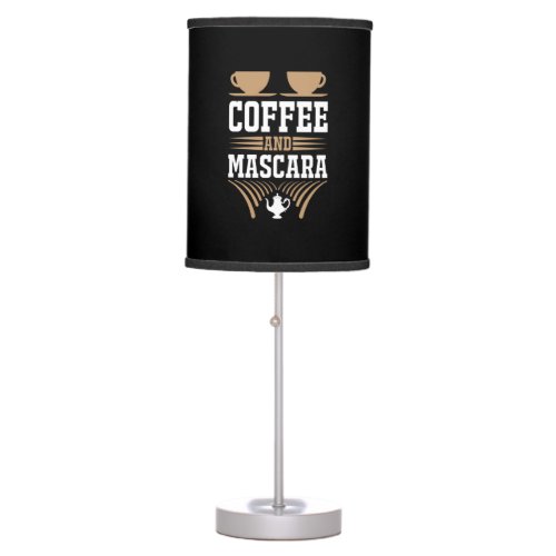 Coffee Art Coffee And Mascara Table Lamp