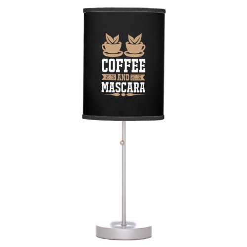 Coffee Art Coffee And Mascara Table Lamp