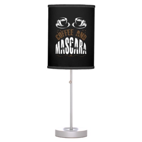 Coffee Art Coffee And Mascara Table Lamp