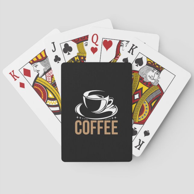 Coffee Art Coffee Poker Cards (Back)