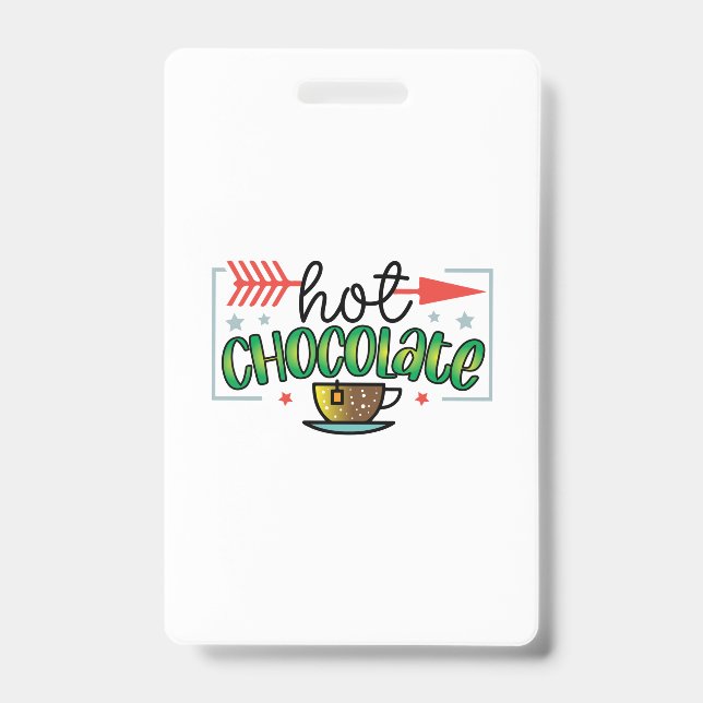 Coffee Art Hot Chocolate Badge (Front)