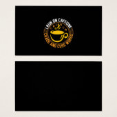 Coffee Art I Run On Caffeine Chaos (Front & Back)
