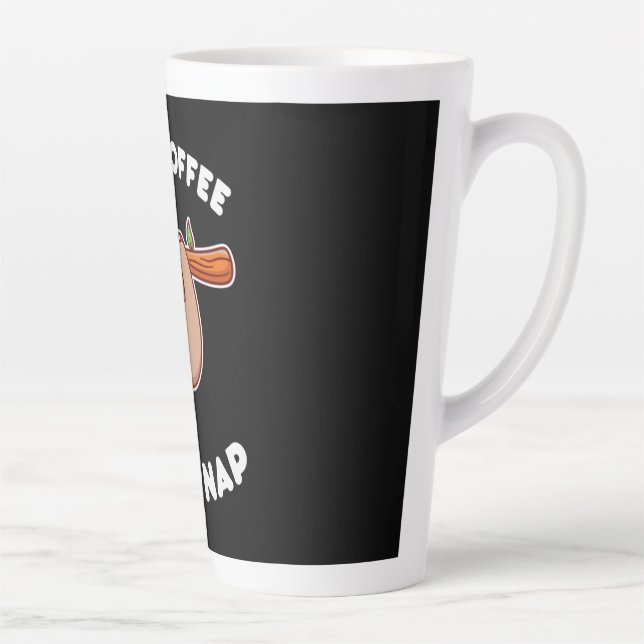 Coffee Art Iced Coffee Then Nap Latte Mug (Right)