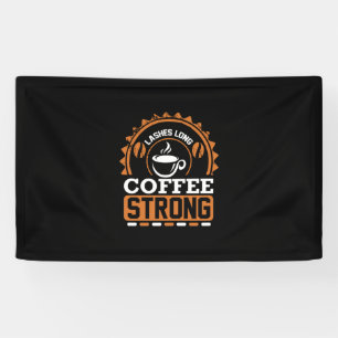 Coffee Art Lashes Long And Coffee Banner