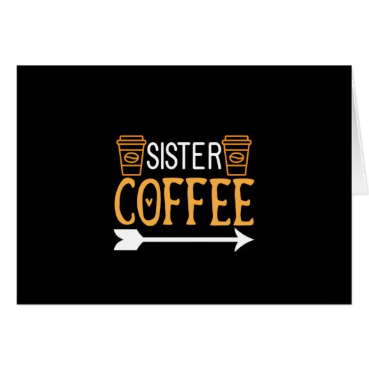 Coffee Art Sister Coffee Cards (Front Horizontal)