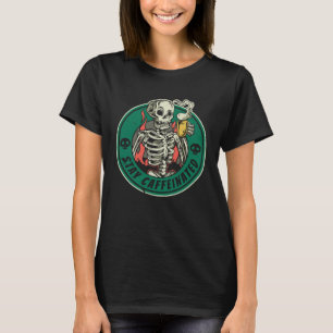Coffee Artist Skeleton Bean  Cafe Caffeine Barista T-Shirt