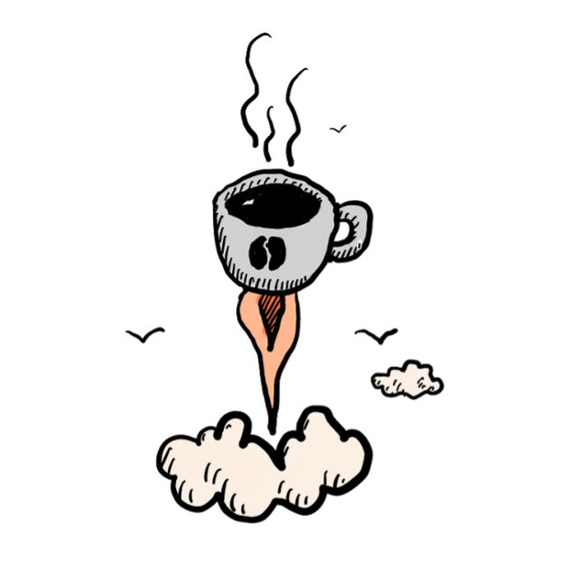 Coffee as adulting rocket fuel T-Shirt (Creator Uploaded)