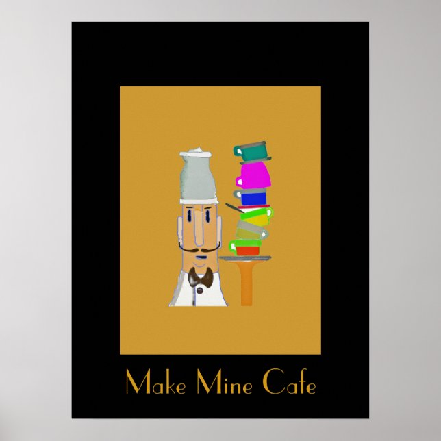 Coffee at My Favorite Cafe Poster (Front)