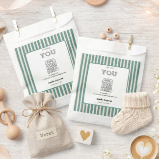 Coffee Baby Is Brew Modern Baby Shower Favor Bag