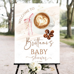 Coffee baby is brewing shower Welcome sign
