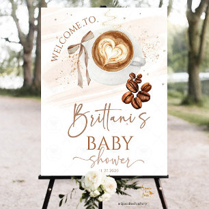 Coffee baby is brewing shower Welcome sign