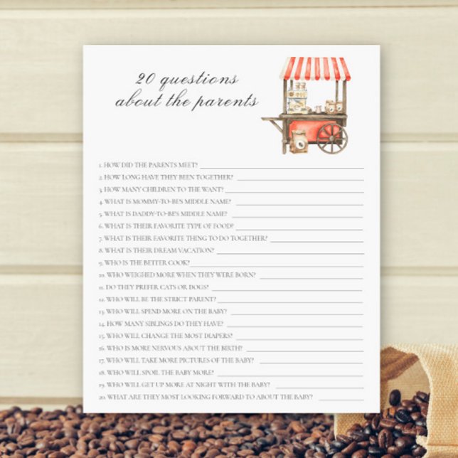 Coffee baby shower - 20 questions about parent (Creator Uploaded)