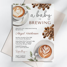 Coffee Baby Shower - a Baby is Brewing