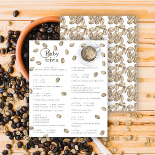 Coffee baby shower - Baby Trivia Game