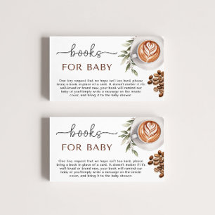 Coffee Baby Shower - Books for Baby Enclosure Card