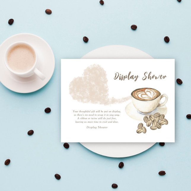 Coffee Baby shower Display shower Enclosure Card (Creator Uploaded)