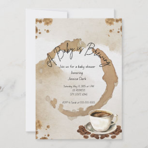 Coffee Baby Shower Invitation