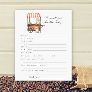 Coffee baby shower - predictions and advice baby