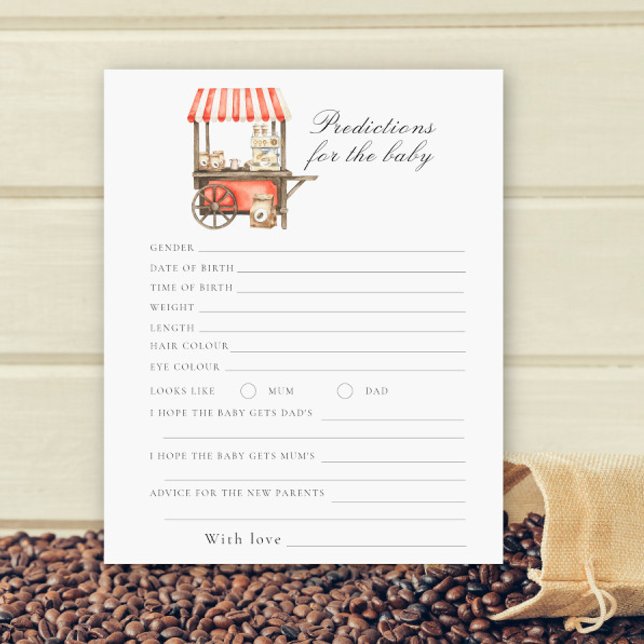 Coffee baby shower - predictions and advice baby (Creator Uploaded)