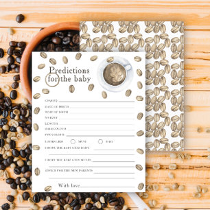 Coffee baby shower - predictions and advice baby