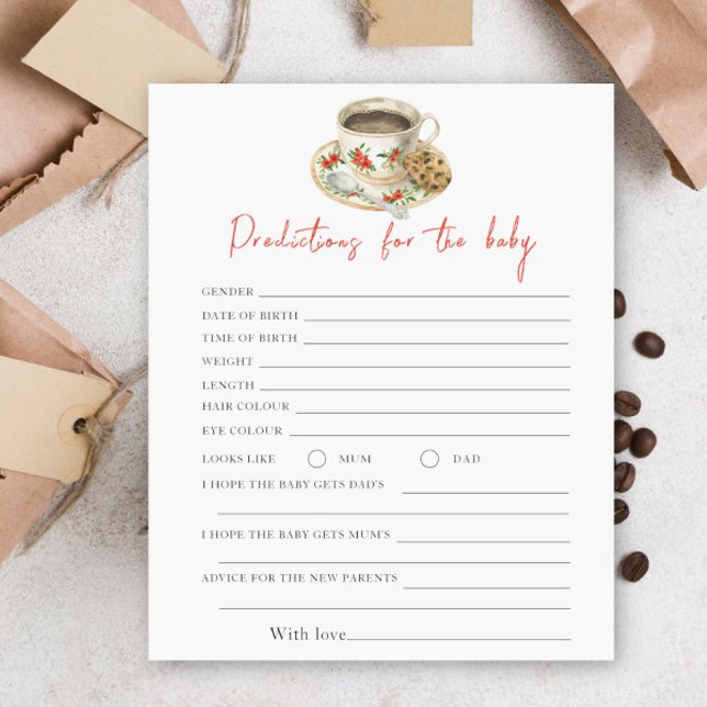 Coffee baby shower - predictions and advice baby (Creator Uploaded)