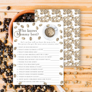 Coffee baby shower - Who knows mommy best