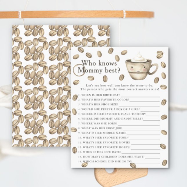 Coffee baby shower - Who knows mommy best (Creator Uploaded)
