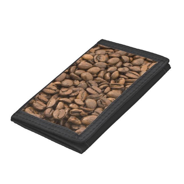 Coffee Background Tri-fold Wallet (Bottom)