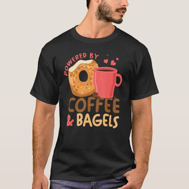 Coffee Bagel Breakfast Brunch Bagel T-Shirt (Front)