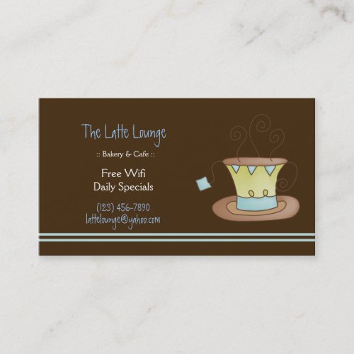 Coffee Bakery Shoppe Business Card