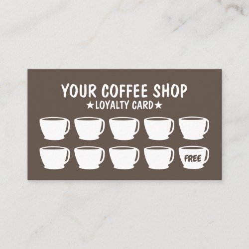 Coffee Bar Coffee Loyalty Cards