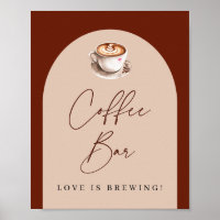 Coffee Bar Love is Brewing Bridal Shower