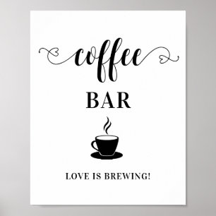 Coffee Bar Wedding Sign