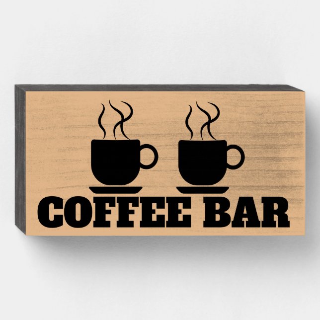 COFFEE BAR WOOD SIGN (Front Horizontal)