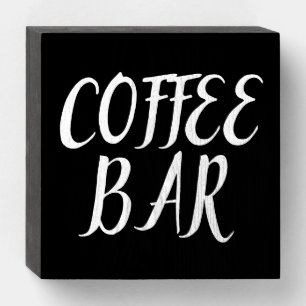 COFFEE BAR WOOD SIGN