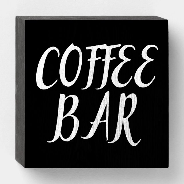 COFFEE BAR WOOD SIGN (Front Horizontal)